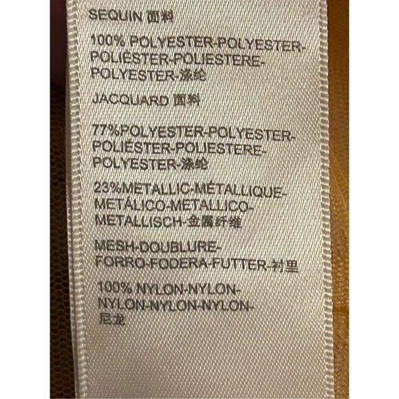 FREE PEOPLE Stars Align Mini Dress 4 Brown Golden Sequin Floral Embroidered nwt - Picture 10 of 14